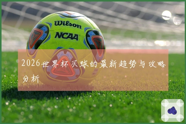 2026世界杯买球的最新趋势与攻略分析