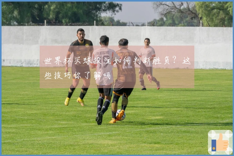 世界杯买球投注如何判断胜负？这些技巧你了解吗
